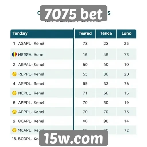 Comparação das odds disponíveis no 7075 bet